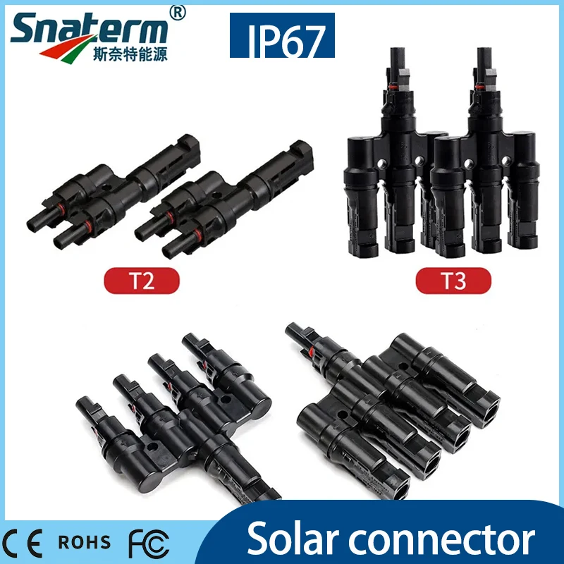 1 pár T2/T3/T4/T5/T6 Muž a ženská vetva 30A 1000V PV Solárne panelové káblové konektory