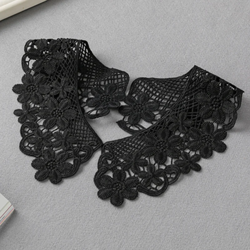 1 pár vyšívací čipkovaný tkanina výstrih golieru Tink Craft Ribbon DIY šija