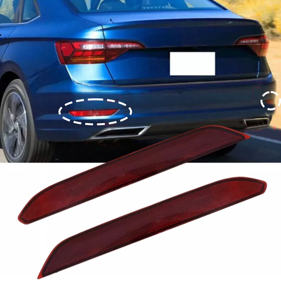 1 pár zadných nárazníkov reflektor svetla brzda Stop Signal Light Accessories for VW Volkswagen Jetta 2019-2022 17G945105 17G945106