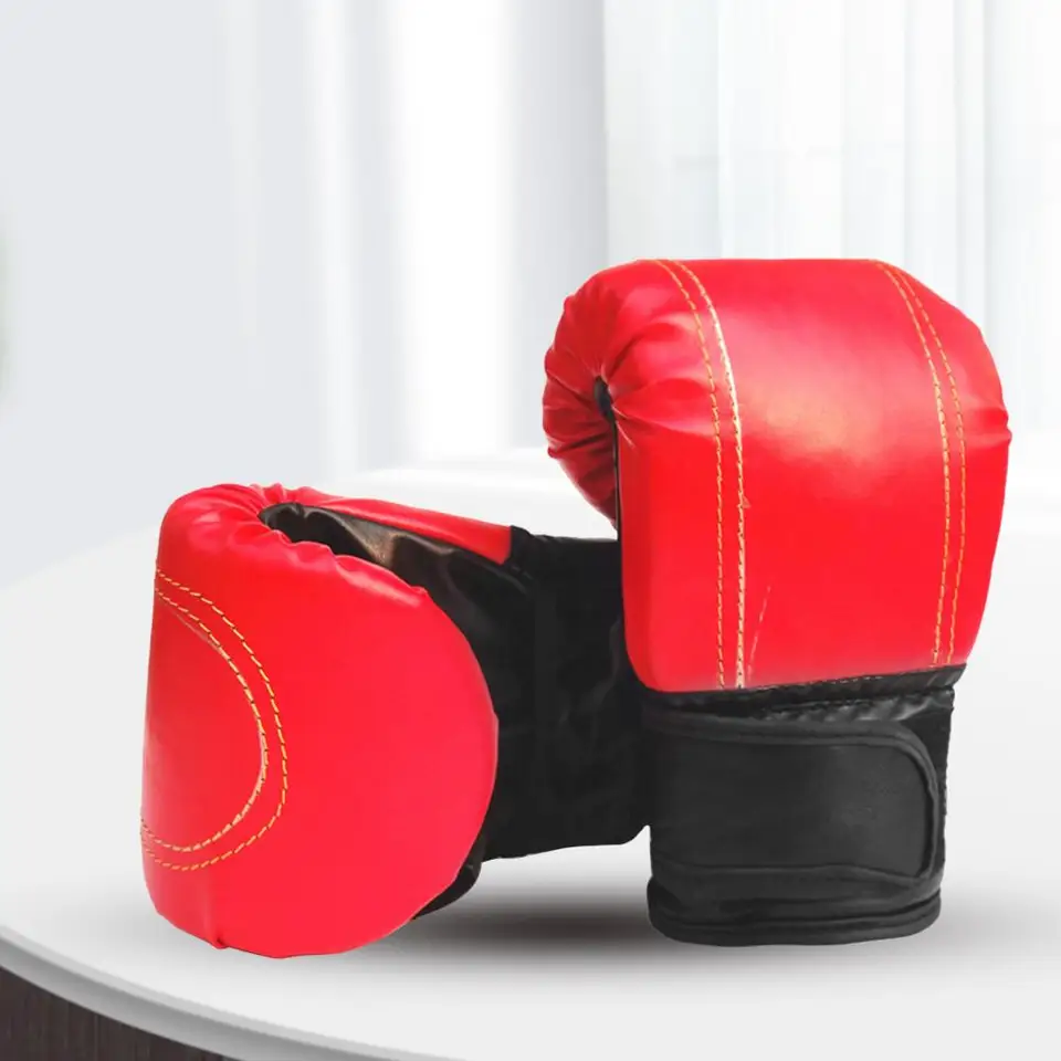 1 párové boxerské rukavice nastaviteľné priedušné rukavice pieskového vrecka Ergonomické pre dospelých bojových rukavíc pre telocvičňu