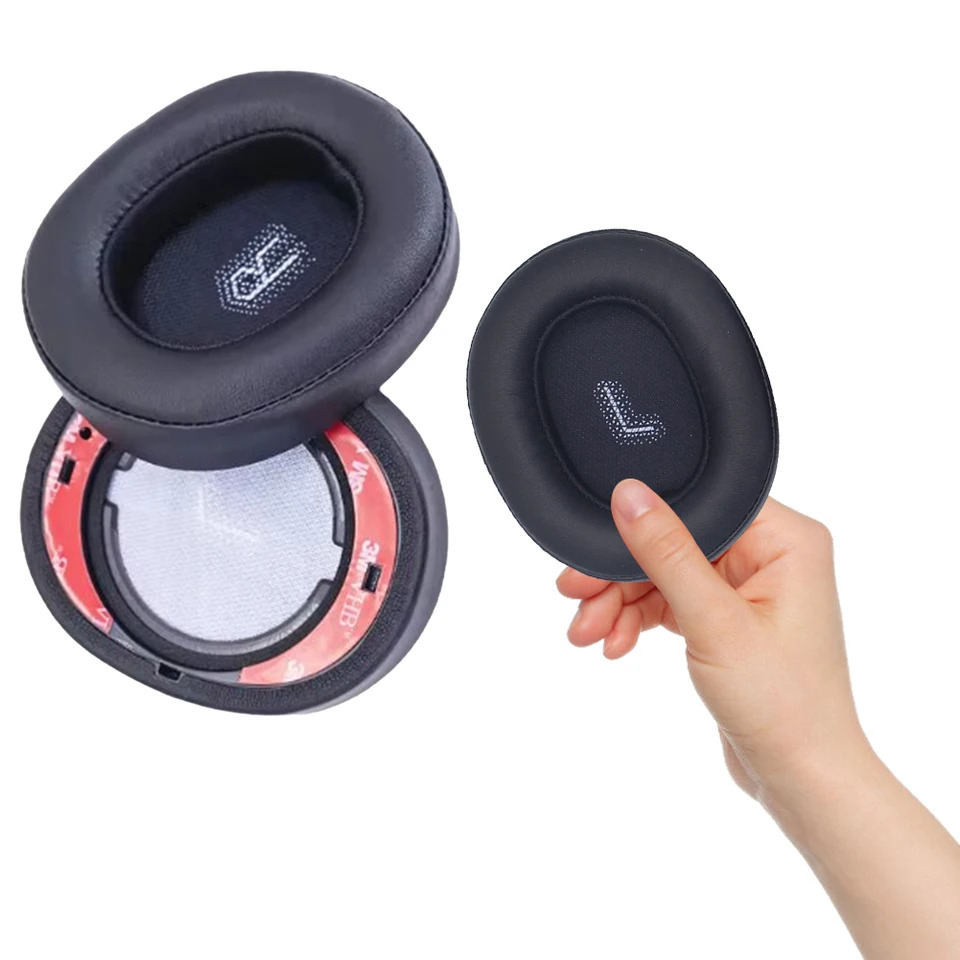 1 párové náhradné uši vankúše pokrývajú bielkovinové kožené slúchadlá slúchadlá slúchadiel headset do uší vankúš pre náhlavnú súpravu jbl e55bt