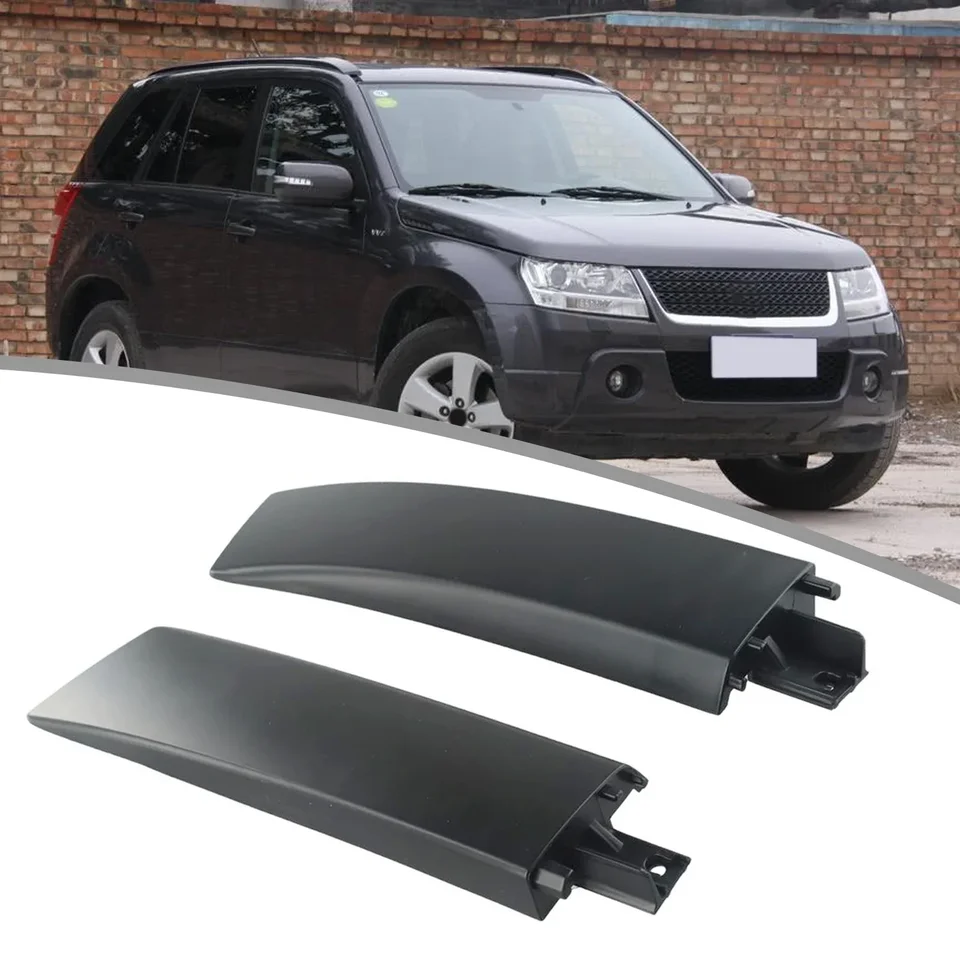 1 párový stojan Rail Rail predný koniec čiapky L & R Čierny plastový fit pre Suzuki Grand Vitara 06-15 78215-65J10-5PK 78225-65J10-5PK