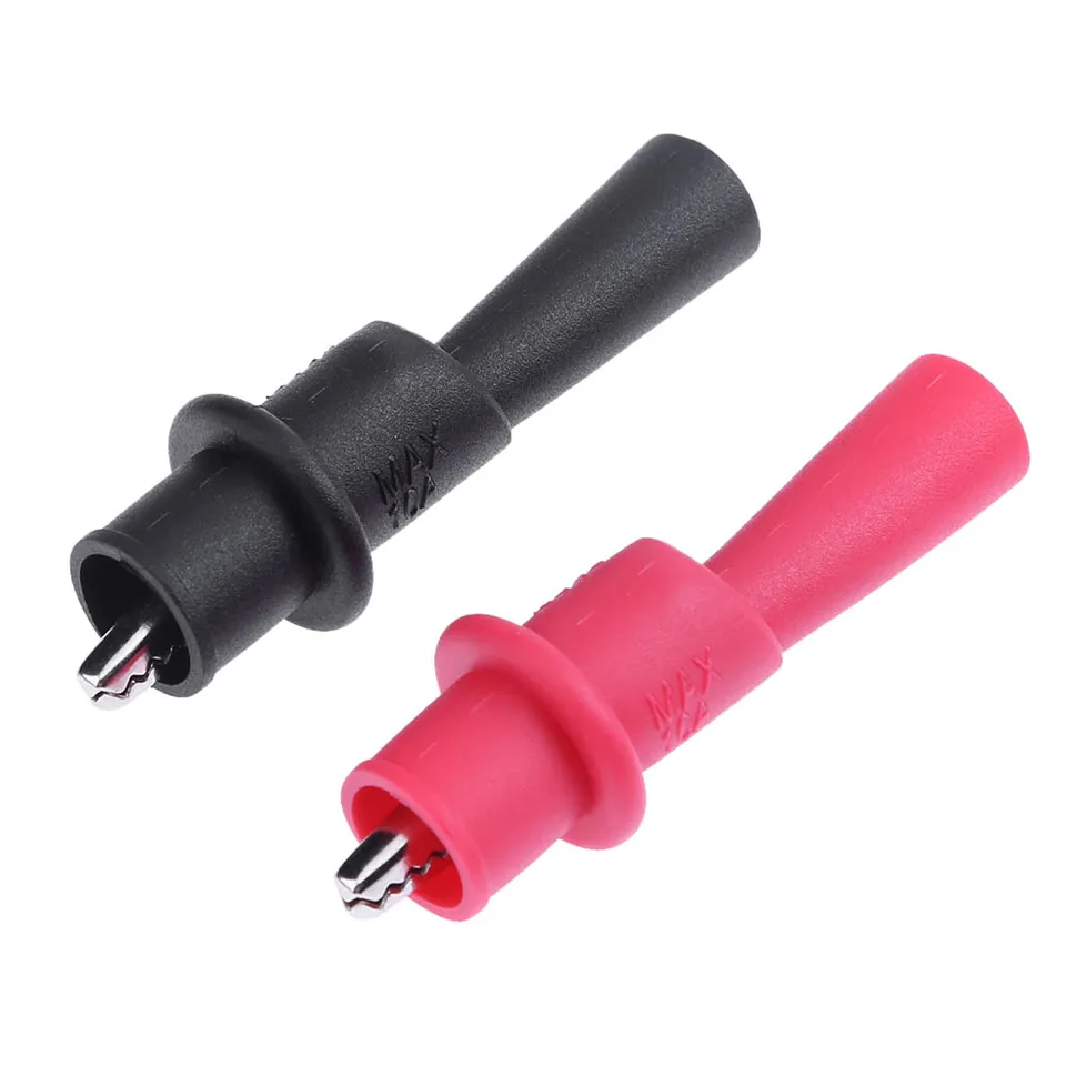 1 páry aligátorové sponky PVC gumový puzdro Krokodíly Testovacie sponky Odnímateľné izolácie pre multimetrové doplnky