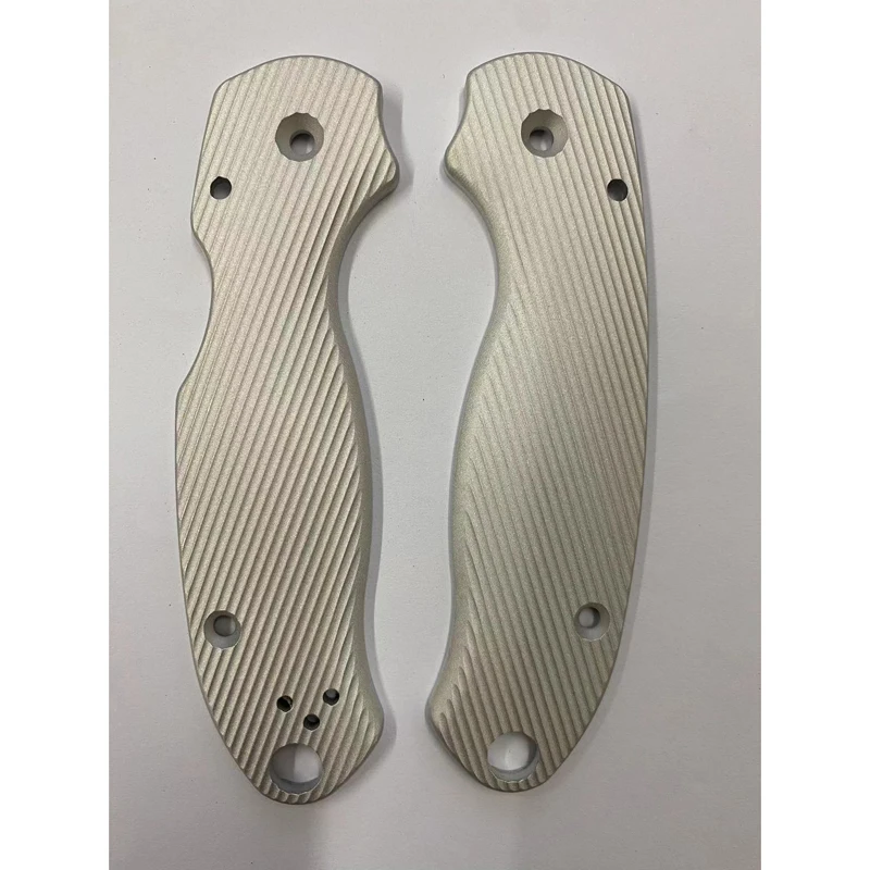 1 páry radiálne šupiny rukovätia hliníka hliníka pre nože Spyderco C223 para3 nože