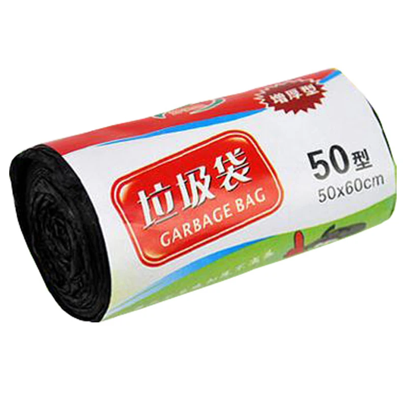 1 -Rolls 50*60 cm vrecká na odpadky s jednou farbou Hrubé Pohodlné prostredie Plastové vrecká
