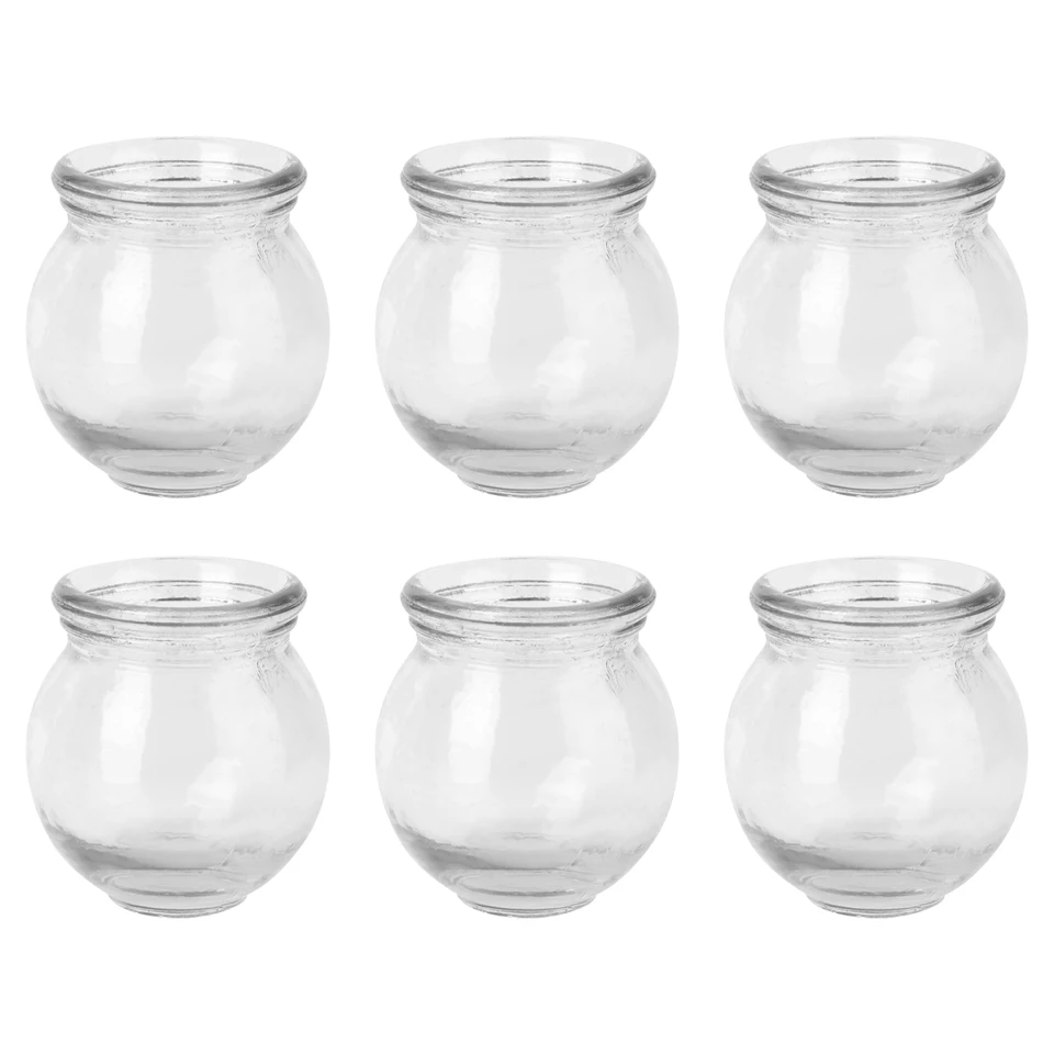 1 sada 6ks glass Professional akupunktúra vákuum ručne sada masážnych plechoviek masážnych plechoviek set Nástroje sada vákuum profesionálne
