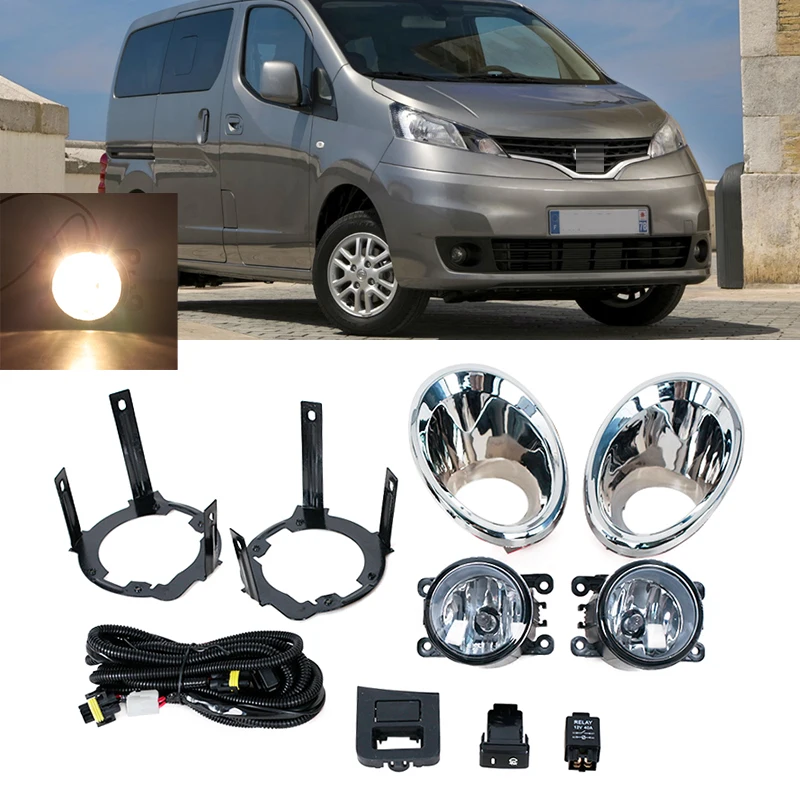 1 Sada pre Nissan NV200 2010-2018 Predný nárazník automobilu FOG LAMP Light WIRLE DREKOVÉ KRYTOVÉ OBMENNÉ OBMENNÉ OBMENNÉ OBCHODNÉ OBCHODNÉ OBCHODNÉ OBCHODNÉ OBCHODE