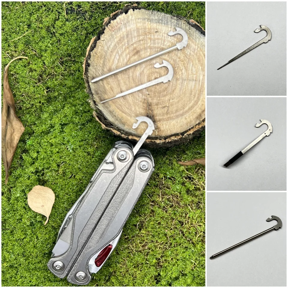 1 sada titánovej zliatiny TC4 zahŕňa pinzety guľový bod Pen Pin špáradlo pre Leatherman Carge TTI DIY príslušenstvo