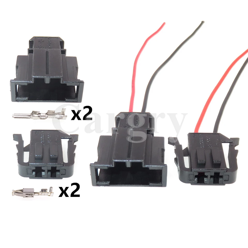 1 set 2p 1-929588-1 191972702 A Prispôsobenie Automobilu Samecká zástrčka pre VW Audi Car ABS Sensor Wireing Postry konektor