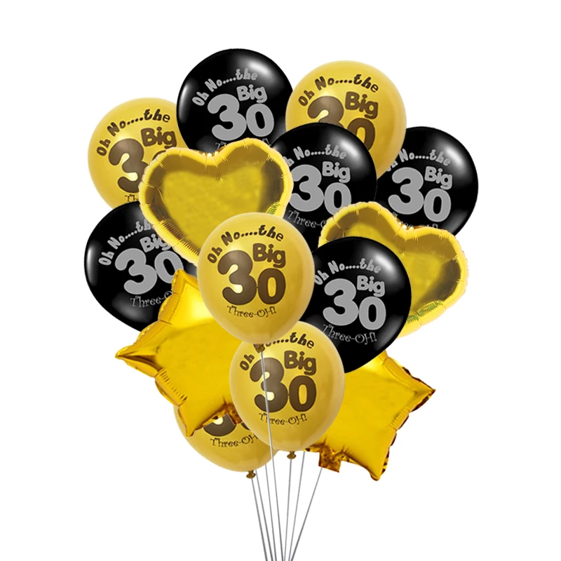 1 Set 30. 40. 50. 60. rok starý latex Balóny pre dospelých žien Muži Muži šťastné narodeniny DIY Party Výročie DETURÁCIE DODÁVKY