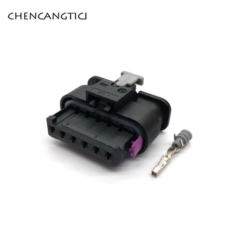 1 Set 6-PIN Automotive Waterproof FEP Connector FEP Sensor Connector Dámska zástrčka svetla pre zadné zastavenie kábla pre drôt na benzové vozidlo 1-1718646-1