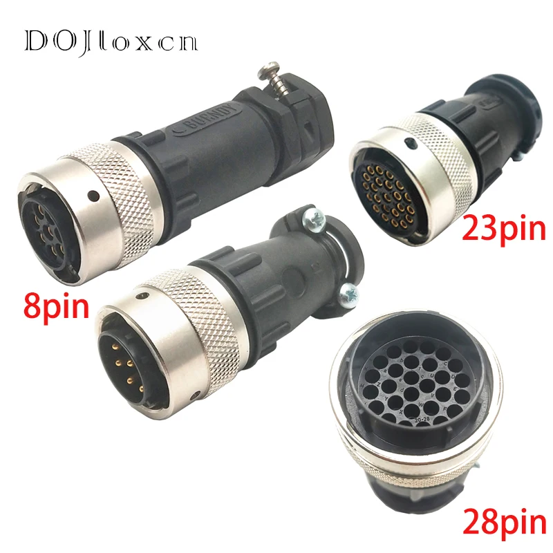 1 Set 8 23 28 PIN Burndy Souriau Industrial Connector Mužská ženská kabelová objímka UTG61823S UTG18AC RC16M23K UTG62028SN UTG6128P