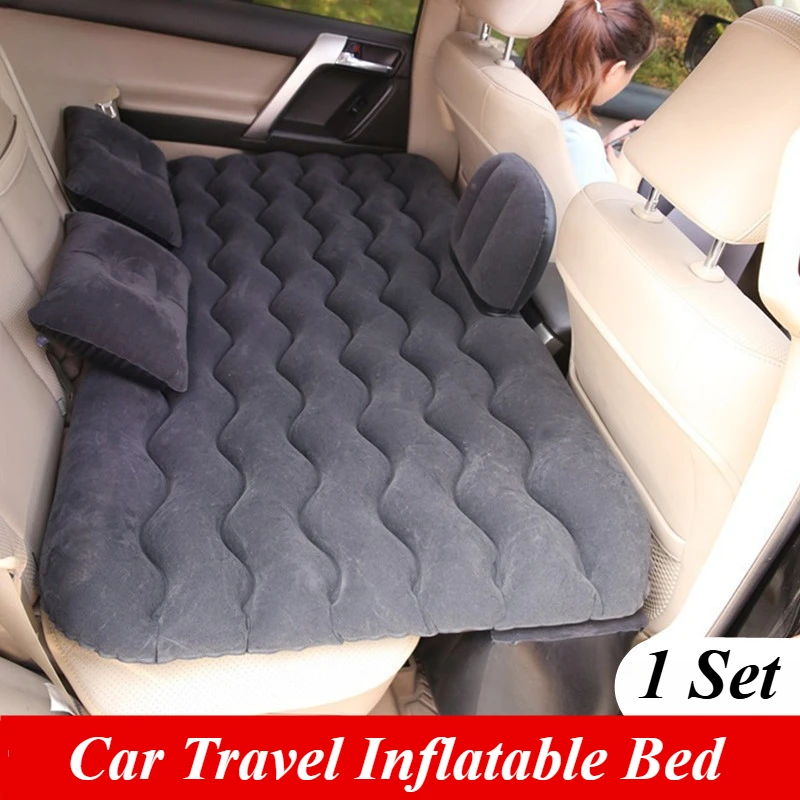 1 Set automobilový vzduch nafukovací matrace posteľ 135x70cm automatické zadné sedadlo Matrace Matrace Air Bed Camping Mat Car Rollaway Bed