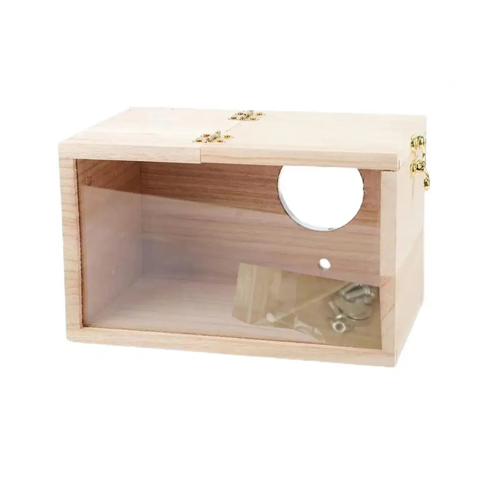1 Set Bird House Užitočný vonkajší vták Parrot Parokeet Cockatiel House Burr Free Bird Chov Box