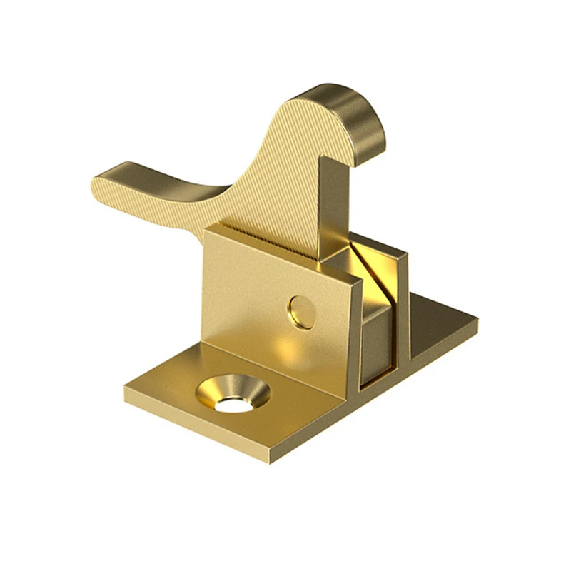 1 Set mosadzná západka zámku Buckle Dvere Háčila háčiky brány Spring Latch Latch Low Flot Flat Bith Bird Tvár Zámok Hardware Hardware