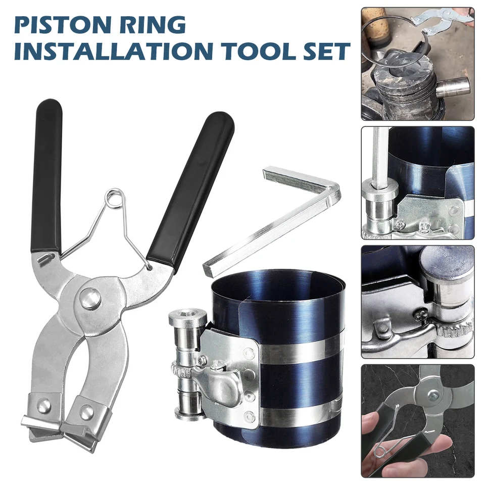 1 Set Motor Piston Ring Caliper Compressor Ratchet Pliers Expander Remover Kit 53 mm - 175 mm inštalačný inštalátor nástroja