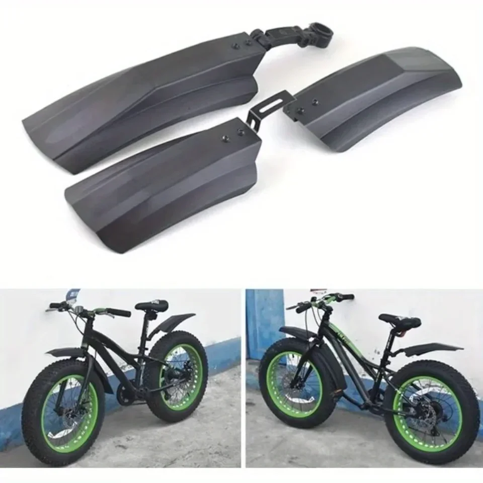 1 Set Mudguard Tile Mountain Snow Bike Ultra Wide Rain Shield Rýchle odnímateľný vhodný pre Harley Car Mudguard