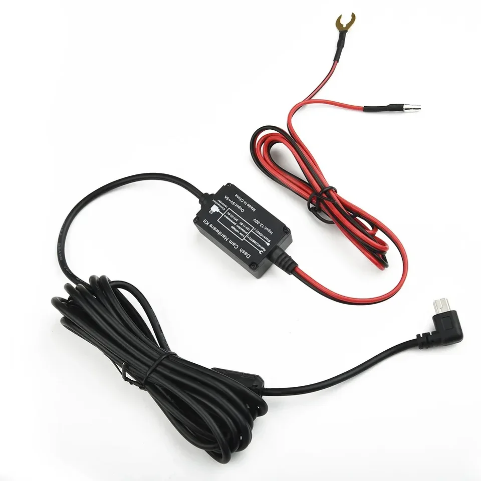 1 Set Universal Hard Wire Poistky CAR CAR Recorder Dash Dash Hard Wire Kit Mini USB Kompatibilná Nextbase 122 222 322GW 422GW