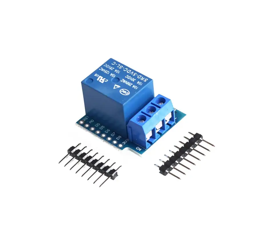 1 SETNÁ KANÁLNOSTI WEMOS D1 MINI RELE RELEHIER WEMOS WEMOS D1 MINI RELE MODULE MODULE ESP8266 Vývojová doska 1 kanál 1 kanál