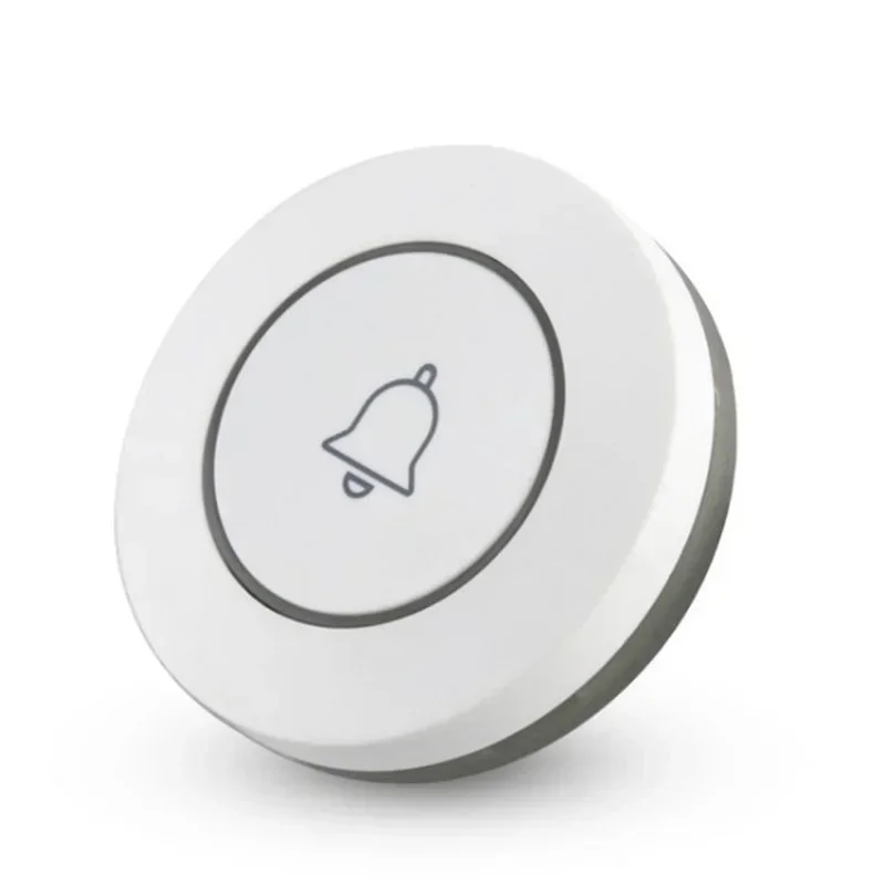 1 tlačidlo Round 3V 433MHz Wireless Diaľkové ovládanie, spínač panického gombíka SOS, Typ učenia čipov