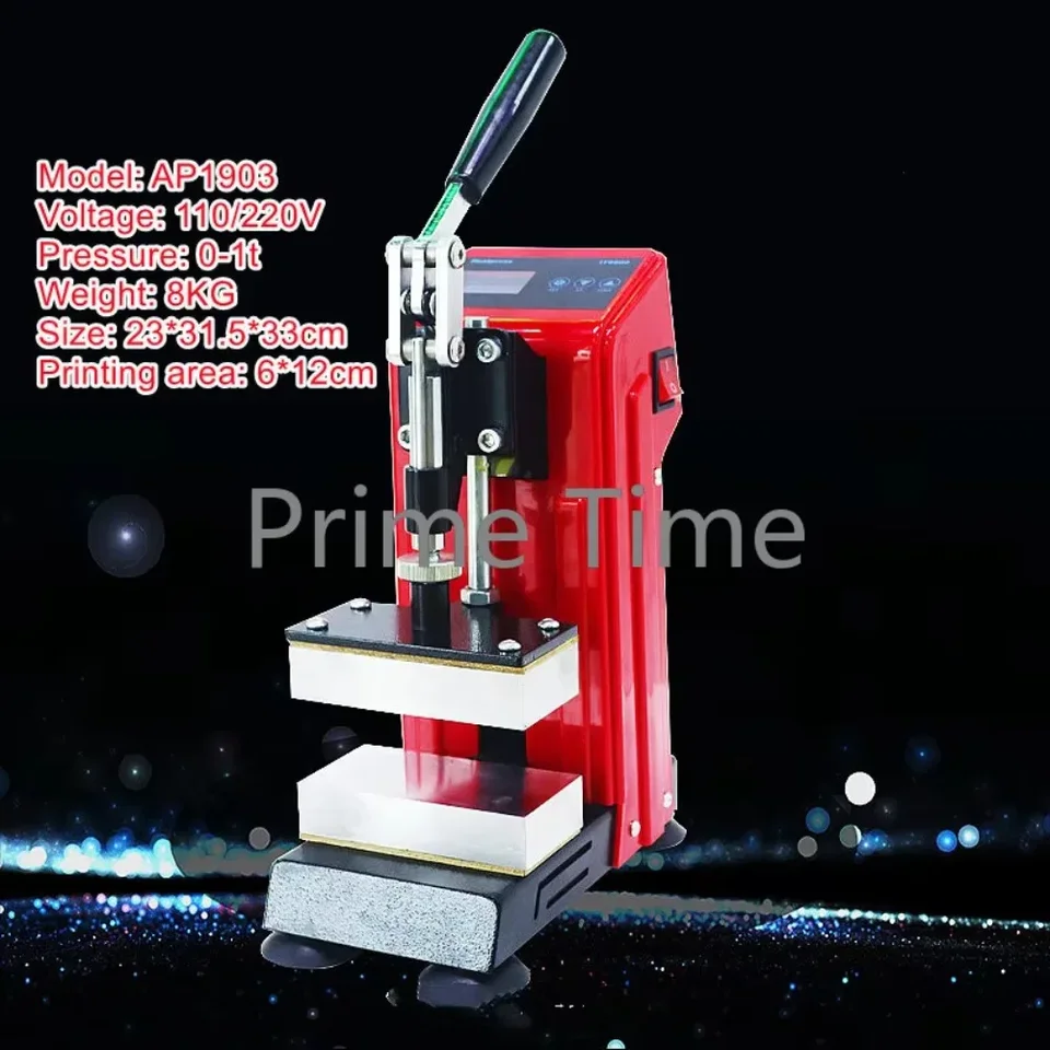 1 tonový stroj tepelného tlačidla 6*12 cm 2.4*4,7inch manuála ROSIN SLAS Easy Ovládanie prenosných duálnych vykurovacích dosiek olejový extraktor CH2034