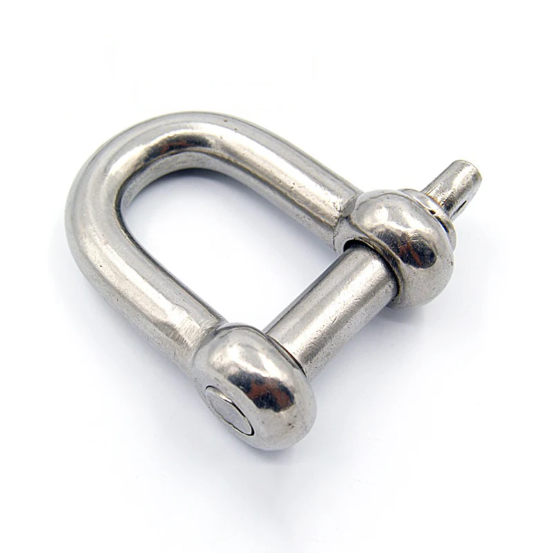 1 x z nehrdzavejúcej ocele D-krúžková spútka Keychain Keychain prsteň hák skrutkovača kĺbový kĺbový vrecko na popruh sponky s sponky kožené plavidlo Časti