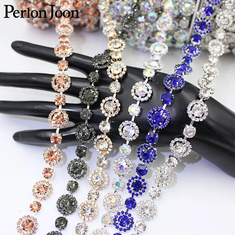 1 yard farebný kruh Crystal Agranchment Smienko