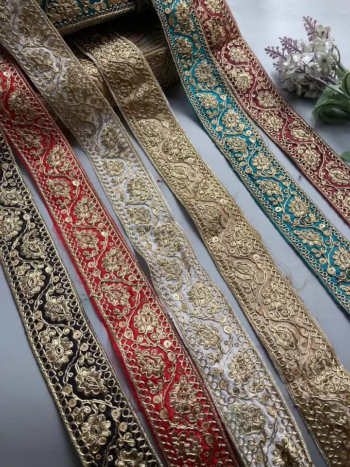 1 yardy Flitry Lace Lace Tkriva Výšivky kvetinové čipky kvetinové švajčiarske šitie švajčiar