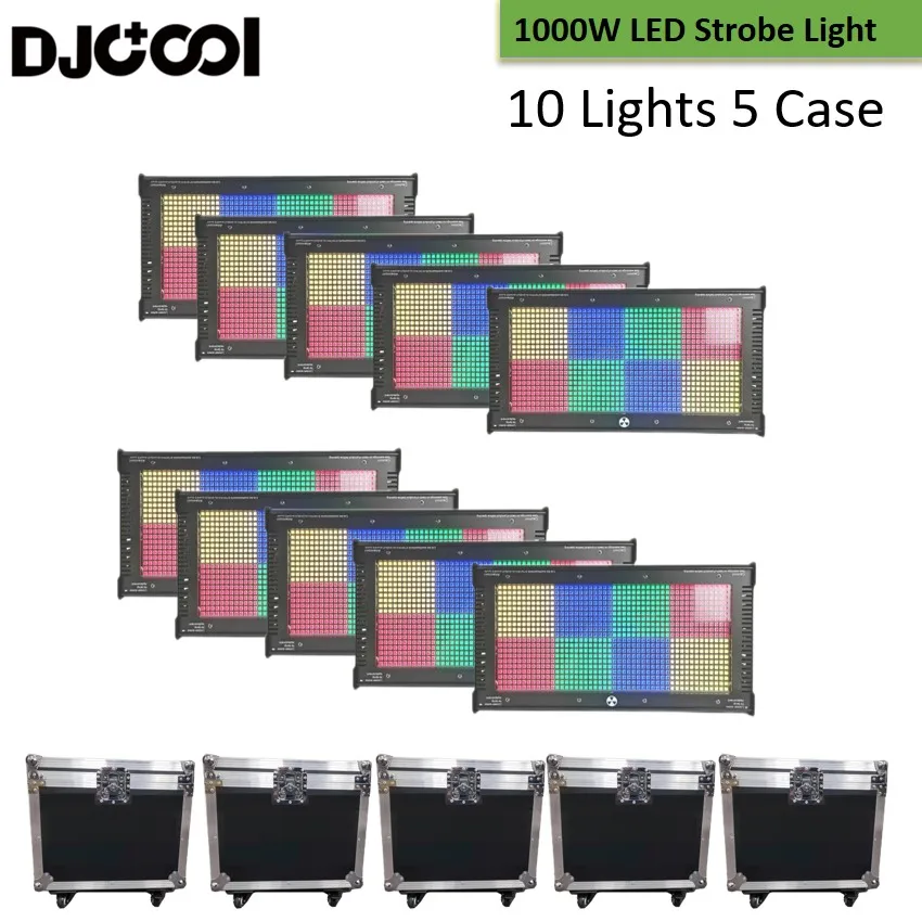 1 ~ 10ks 1000W Strobe Light LED Flash Lights 8+8 segment 960ks RGB LED LED svetlo DMX Etapa Light Light Letter