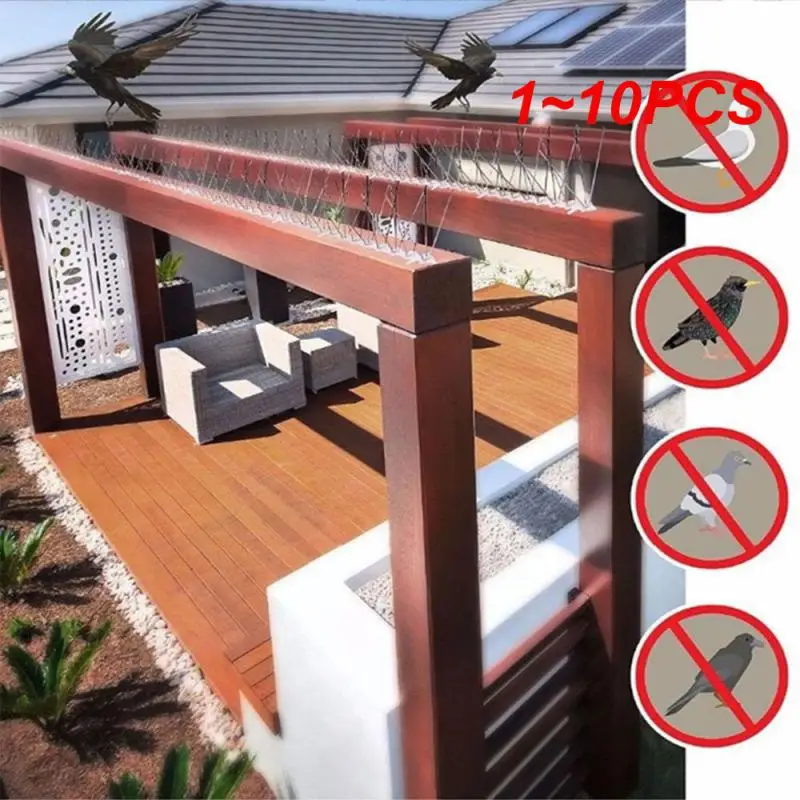 1 ~ 10ks Hot Sale Anti Bird Hrotes Strip Strip z nehrdzavejúcej ocele Vták a holub