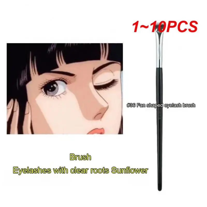 1 ~ 10ks make -up kefa čierne hnedé oko čierne, aby sa predlžovali mihalnice mäkké a pokožky, ktoré nie sú kruté, nie drsné k tvári, ktoré nekonzumujú prášok