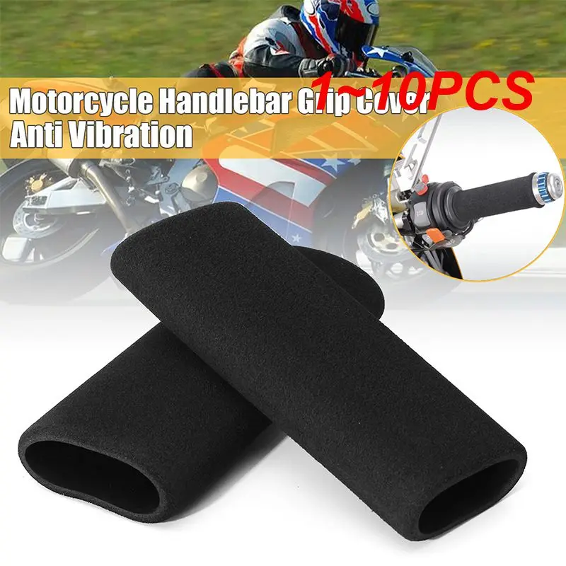 1 ~ 10ks na uchopenie šteniatka Motocyklové uchopenie pokrývajúce penové úchytky na riadidlá