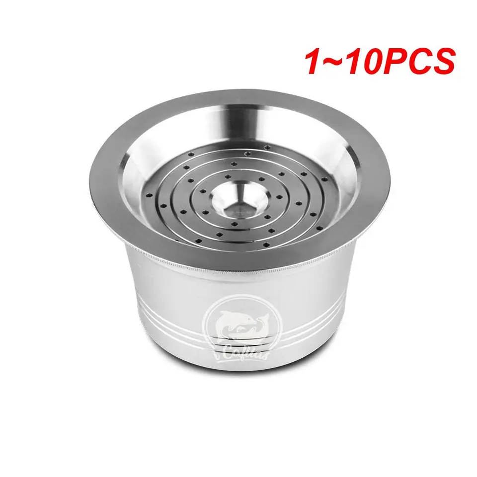 1 ~ 10ks opakovane použiteľná kávová kapsula pre Nespresso z nehrdzavejúcej ocele Espresso Cups Regight Coffee Mods Capsula s dávkovaním manipulácie