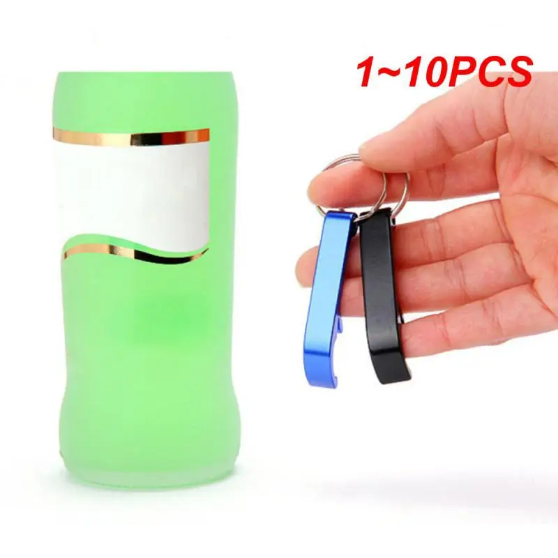 1 ~ 10ks prenosný otvárač fľaše na pivo Keychain Mini vrecko hliníka zliatiny nápojov pivo piva otvárač svadobných večierkov pre darčeky
