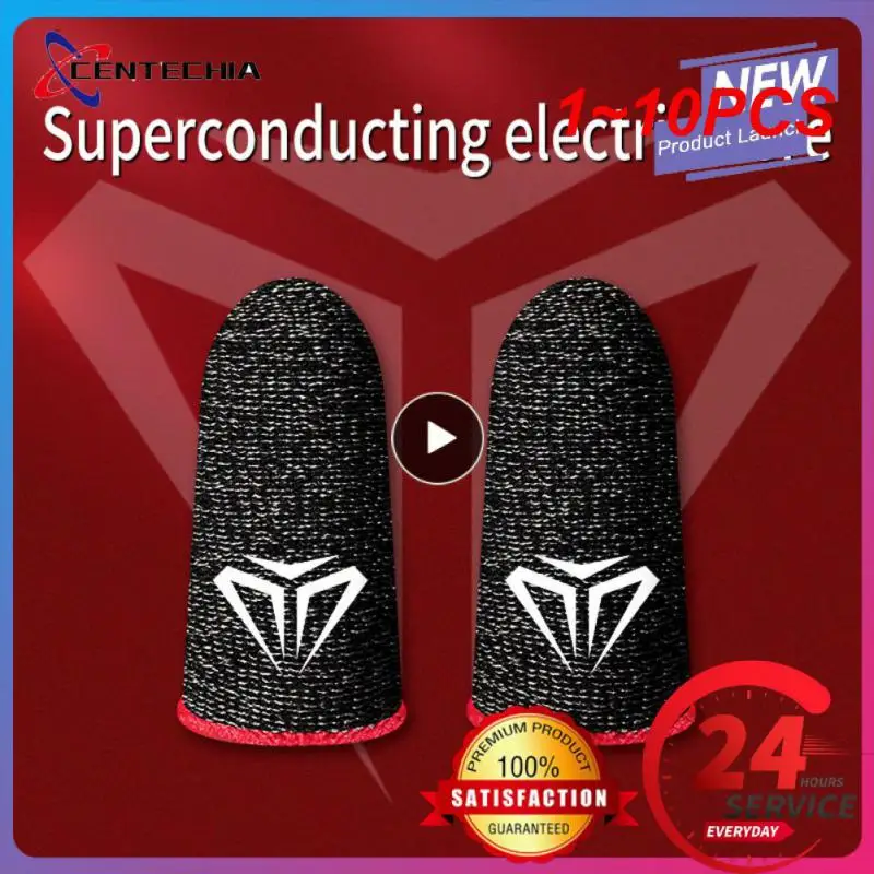 1 ~ 10ks párové prsty pre hru PUBG Mobile Anti Slip Finger Glove Game Ovládač prstov prstom pre dotykovú obrazovku Mobile Gaming