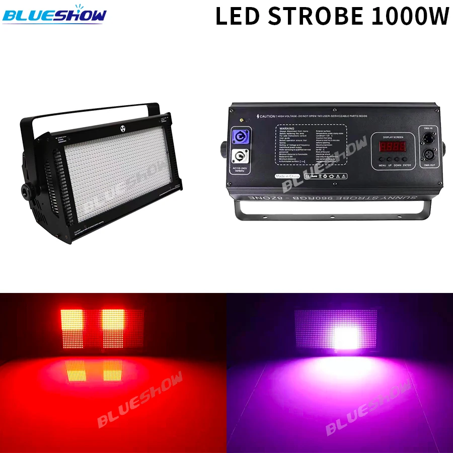 1 ~ 10ks Sunny LED Strobe Light 1000W 960ks DMX RGB Strobe svetlo zvuk