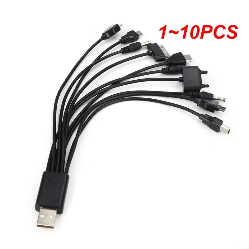 1 ~ 10ks Universal Mobile Phone Adapter Adapter Plug 10 in 1 USB Data Kábel nabíjacie kábel