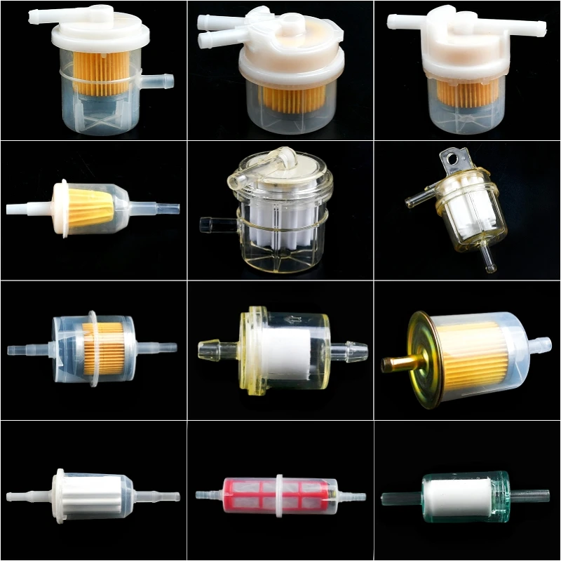 1 ~ 10ks Univerzálny automobil Motocycle palivový filter Motor Inline ATV Filter Palivový plyn s magnetom Professional Moto Malé filtre motora