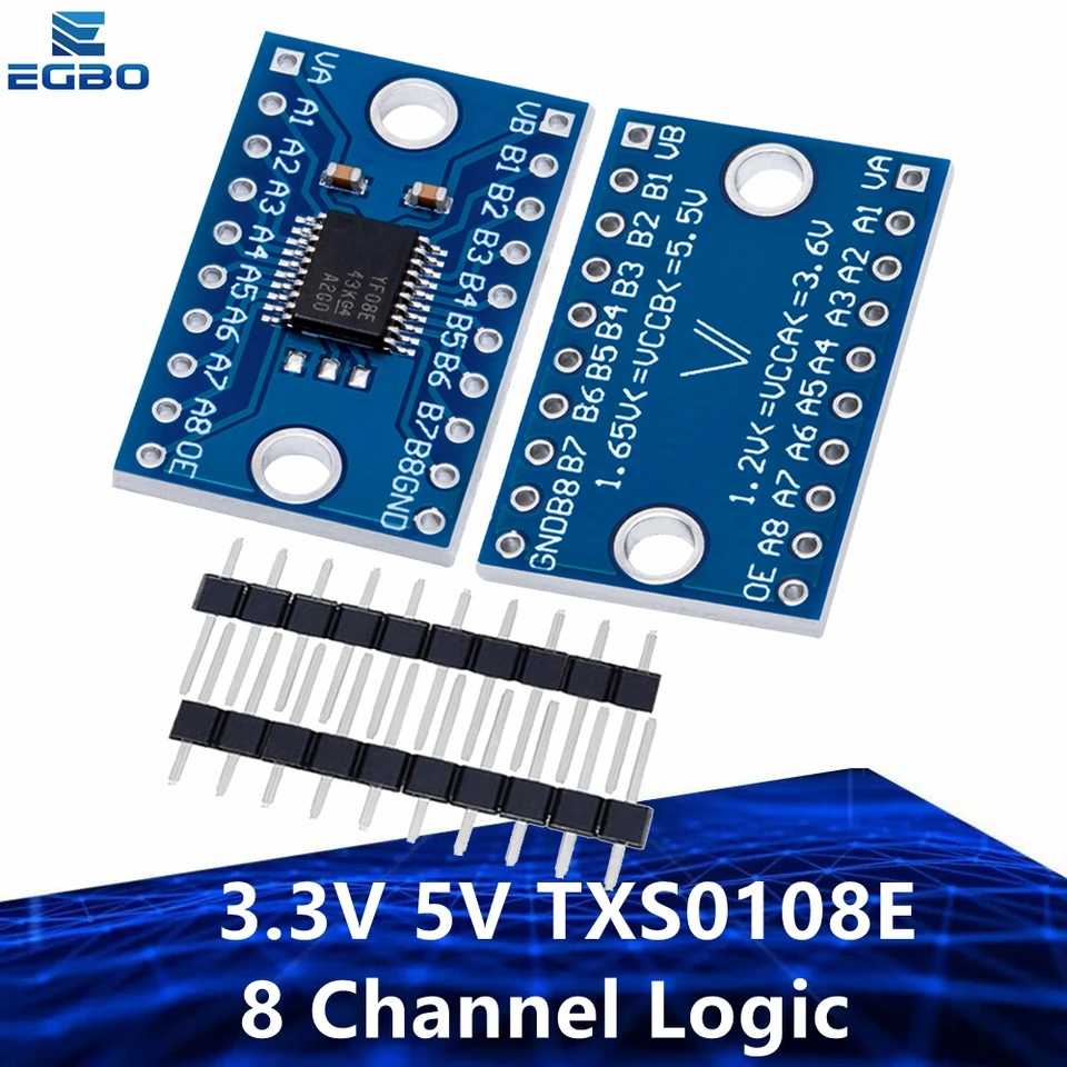 1 ~ 20pcs EGBO 3,3V 5V TXS0108E 8 Logické logické prevodník Prevodník TTL BI-RIRECTIONAL MUTUAL CONVERT TXS0108 TXS0108EPWR