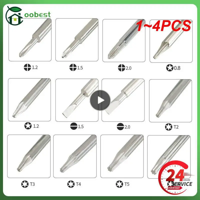 1 ~ 4ks skrutkovacie nástroje Chrome Vanadium Steel T2/T3/T4/T5/Cross viacúčelové ručne vyrobené nástroje ručné nástroje multifunkčné