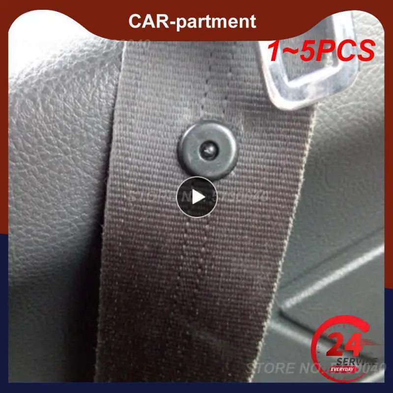 1 ~ 5ks Univerzálny bezpečnostný pásový pás Buckle Držitelia držiakov Závesy Zátka Stopper Limit Limit Clip Clip Black Grey Béžové auto