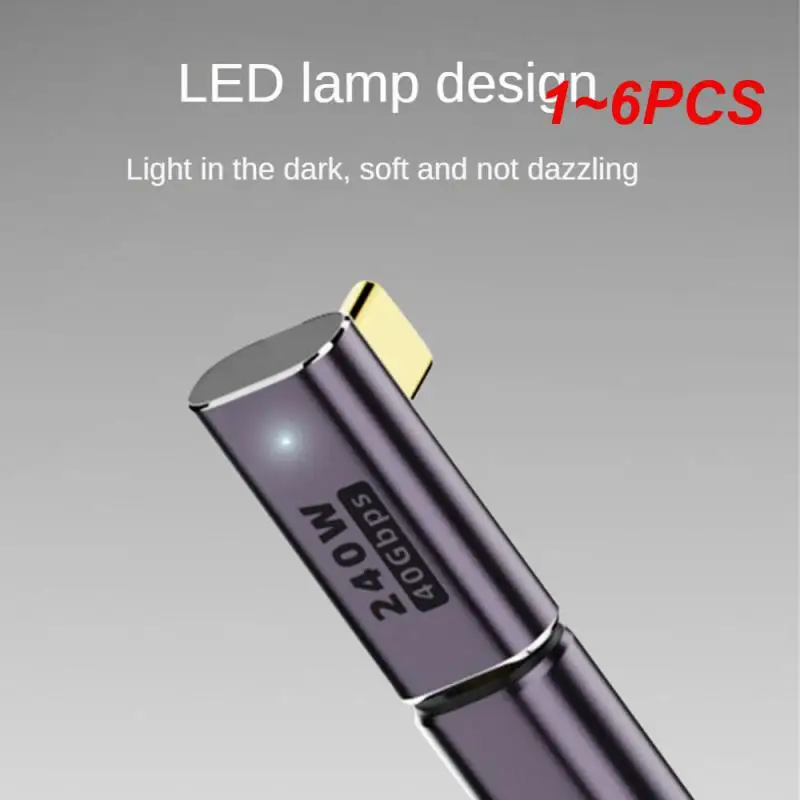 1 ~ 6ks adaptér typu C OTG 240W rýchle nabíjanie Dátové prevodník USB4.0 40 GBPS Podpora 8K 60 Hz USB C 90/180 STRIEDA