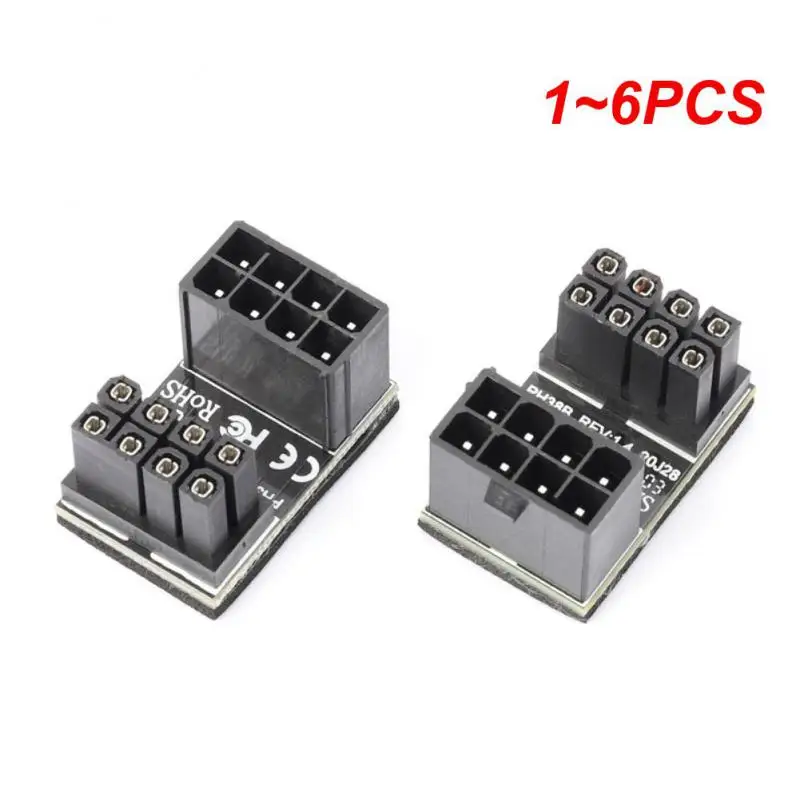 1 ~ 6pcs GPU Power to 8 Pin Mužský adaptér pre stolné počítače ATX 180 stupňov šikmého posilňovača posilňovača VGA Graphics grafická karta 8pin