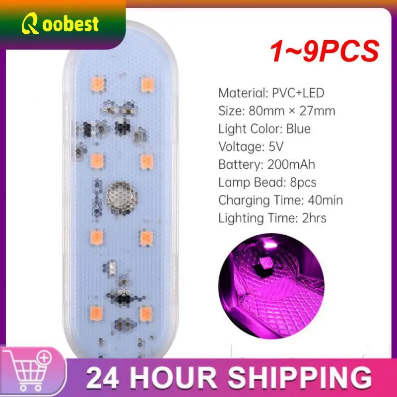 1 ~ 9ks automobil Interiérové ​​svetlo LED Auto Proof
