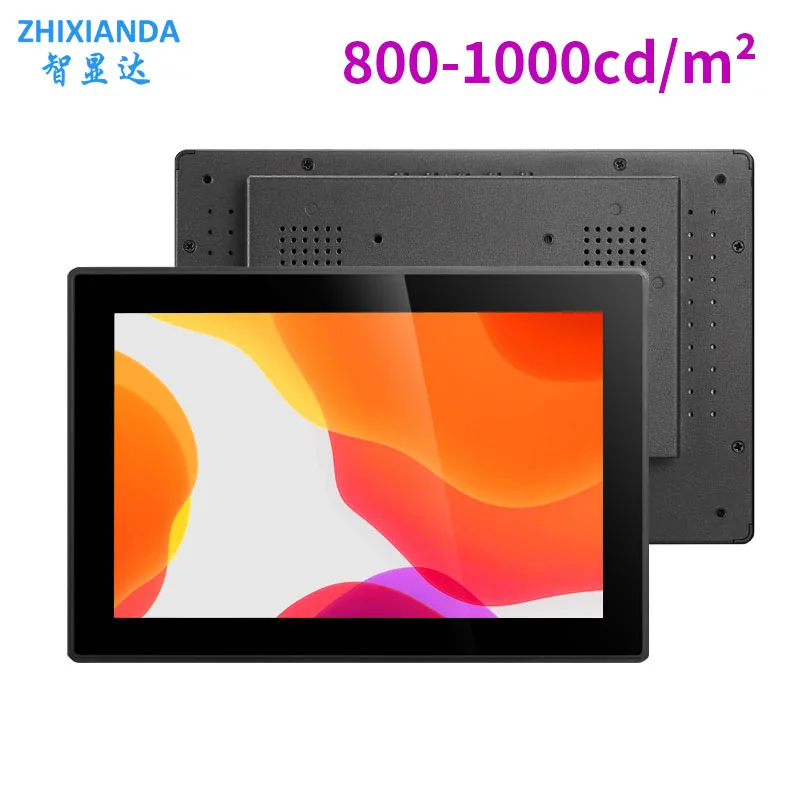 10,1 palca 1920*1200 Vysoký jas 1000cd/m² VESA Vodotesný plochý panel priemyselný PCAP Monitor dotykovej obrazovky Vonkajšie slnečné svetlo