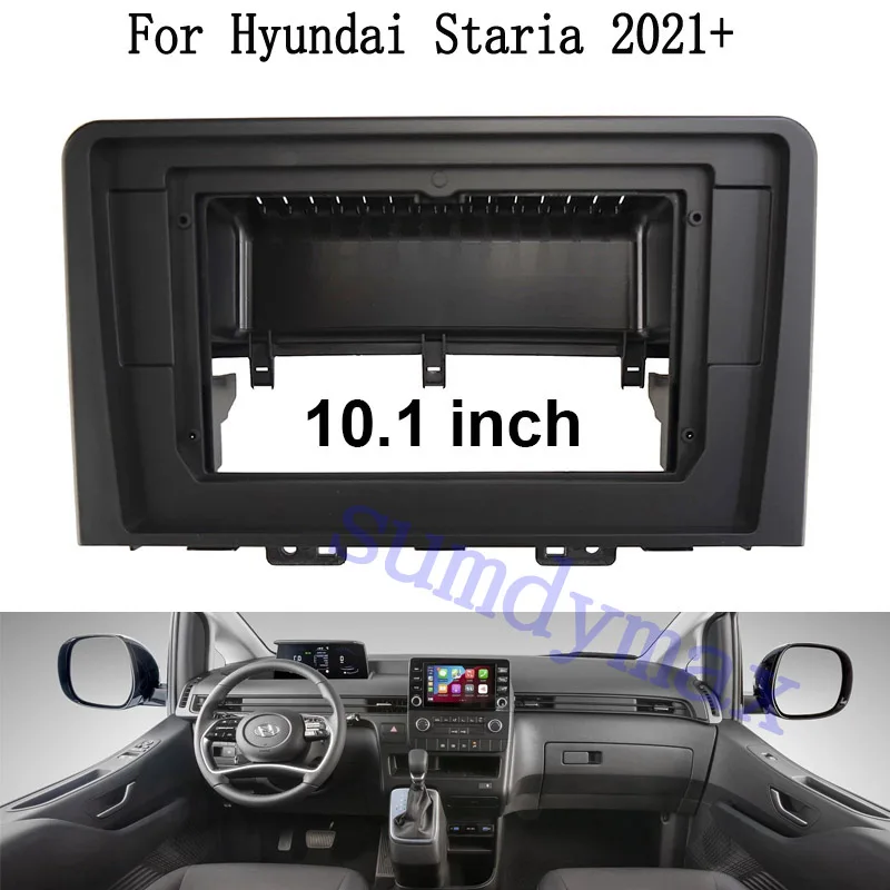 10,1 palca 2 DIN Rádiový rám pre Hyundai Staria H1 2021 2022 DVD Play INSTALATION PANEL PARLESPOR DASP DASK TRIM Kit Audio Rám
