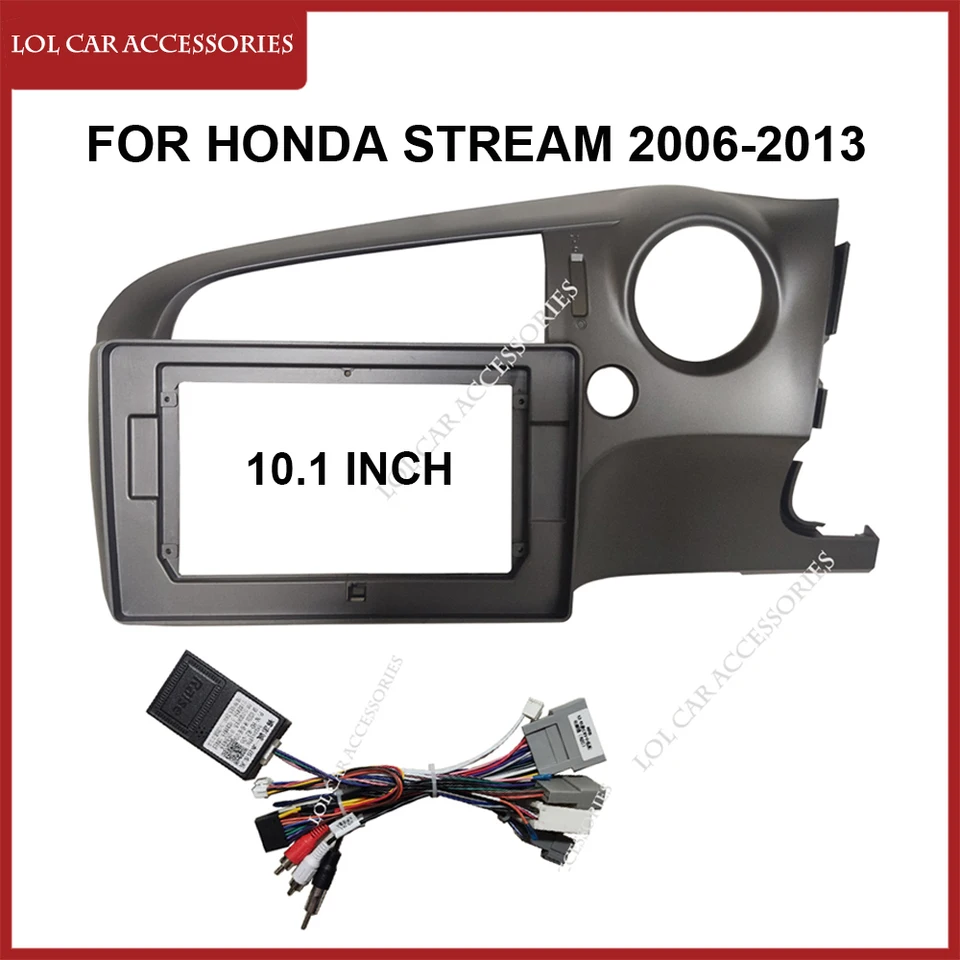 10,1 palca pre Honda Stream 2006-2013 Automobilové rádio Stereo Android MP5 Player 2 DIN Head Unit Fascia Panel Panel Rám PASER Dash