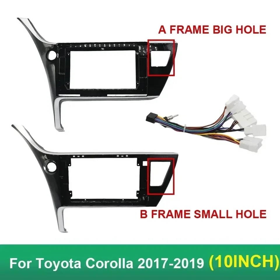 10,1 palca Rádio Fascia Frame 2Din Inštalácia panelového panela pre Toyota Corolla 2017