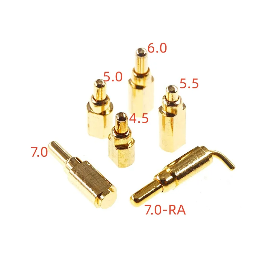 10 100 ks Horizontálny POOGO PIN 4,5 5,0 5,5 6,0 7,0 mm Výška pravého uhol SMT 1 A
