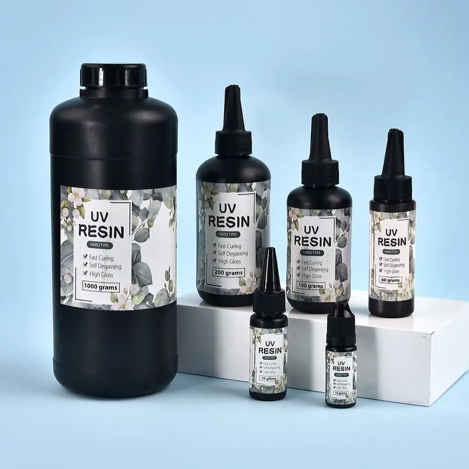 10-100G Crystal Resin UV Glue DIY DIY pre šperky, vďaka čomu je vysoká tvrdosť rýchlejšia sušenie tvrdšie epoxidové lepidlo UV LAMP Remeselné dekorácie